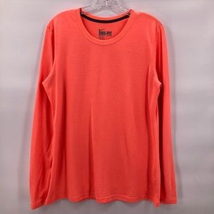 Like New dri fit salmon l/s to0p